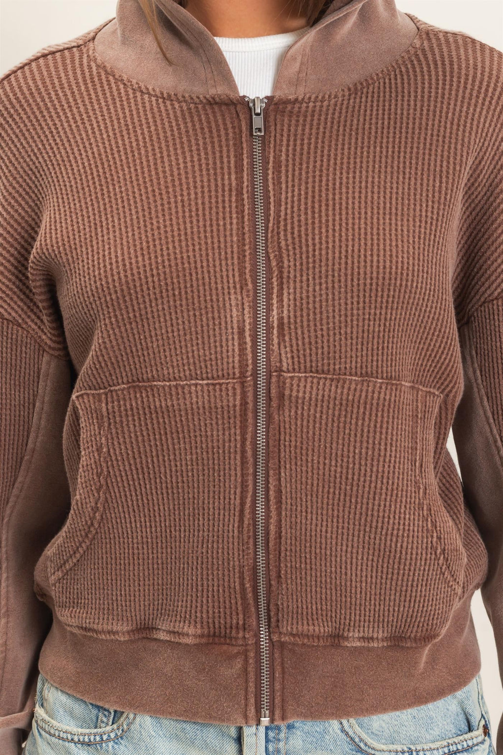 Cozy Core Waffle Hoodie