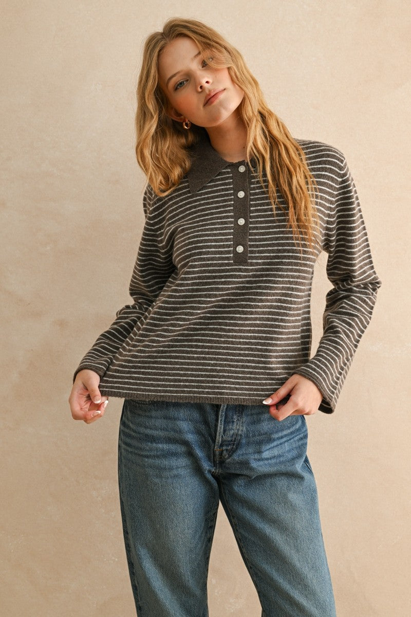 The Guilford Stripe Knitted Top