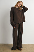The Maplewood Polka Henley Neck Top