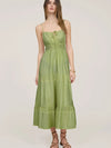 Sunkissed Shirred Midi Dress