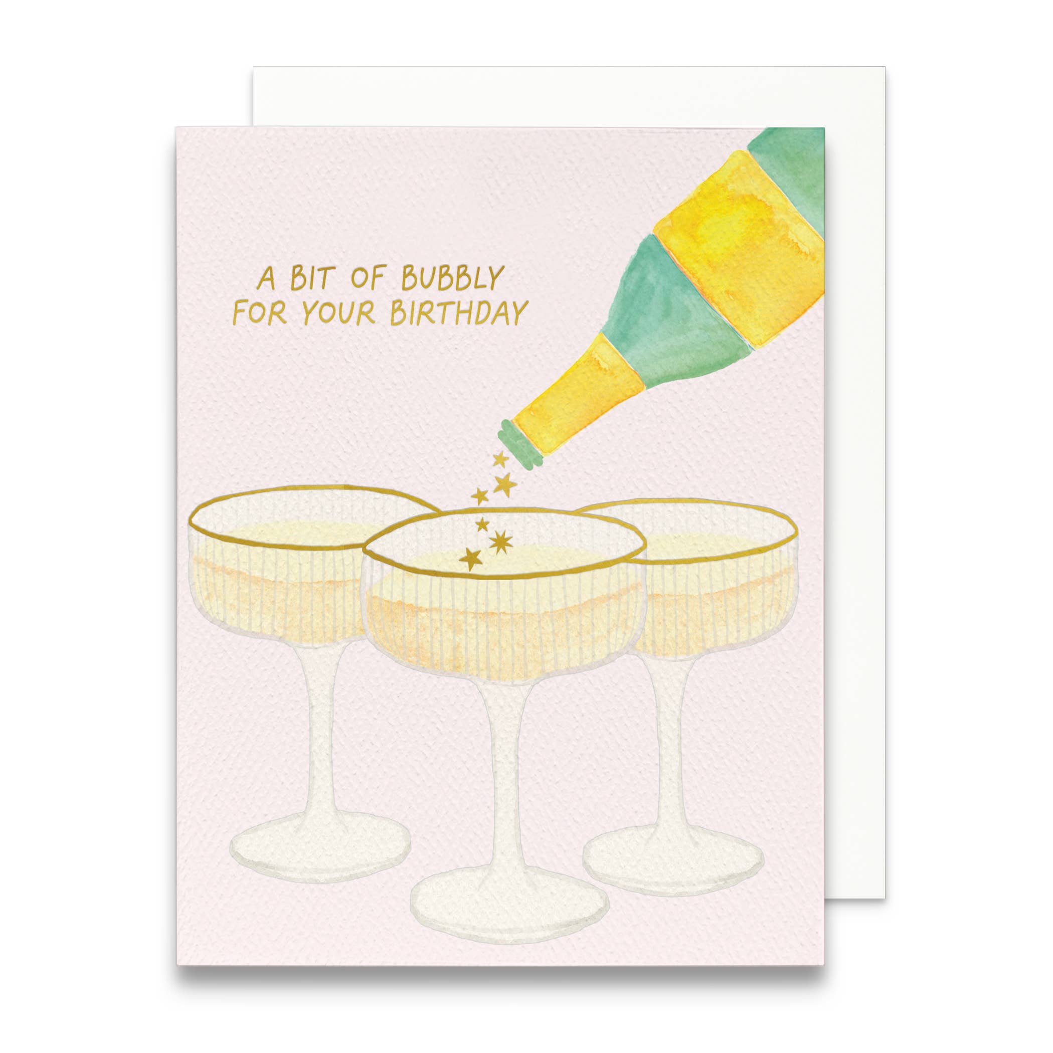Champagne Birthday Card