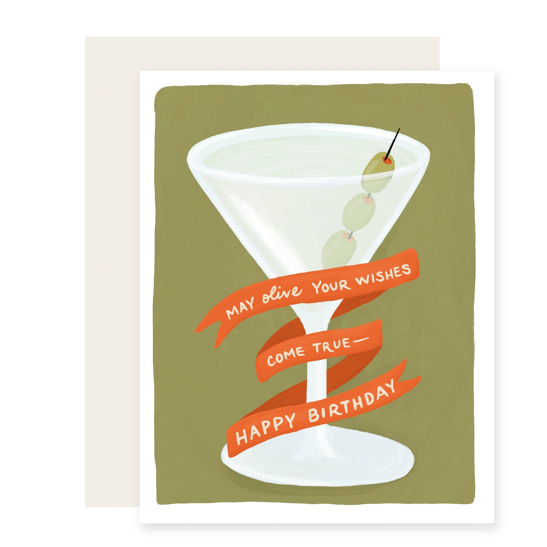 Olive Your Wishes Birthday Card