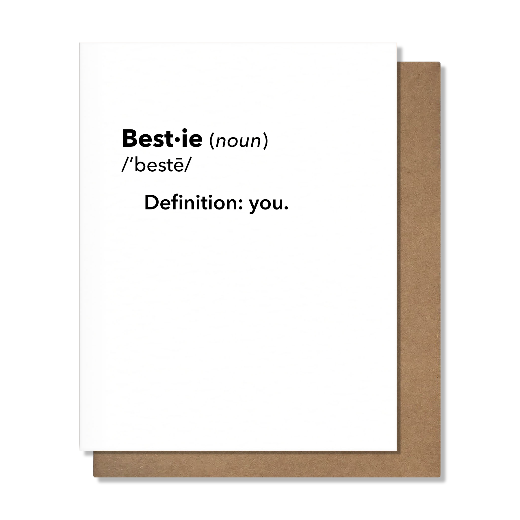 Bestie Definition Card