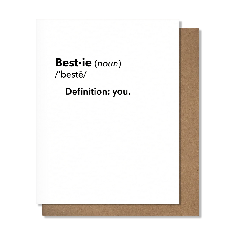 Bestie Definition Card