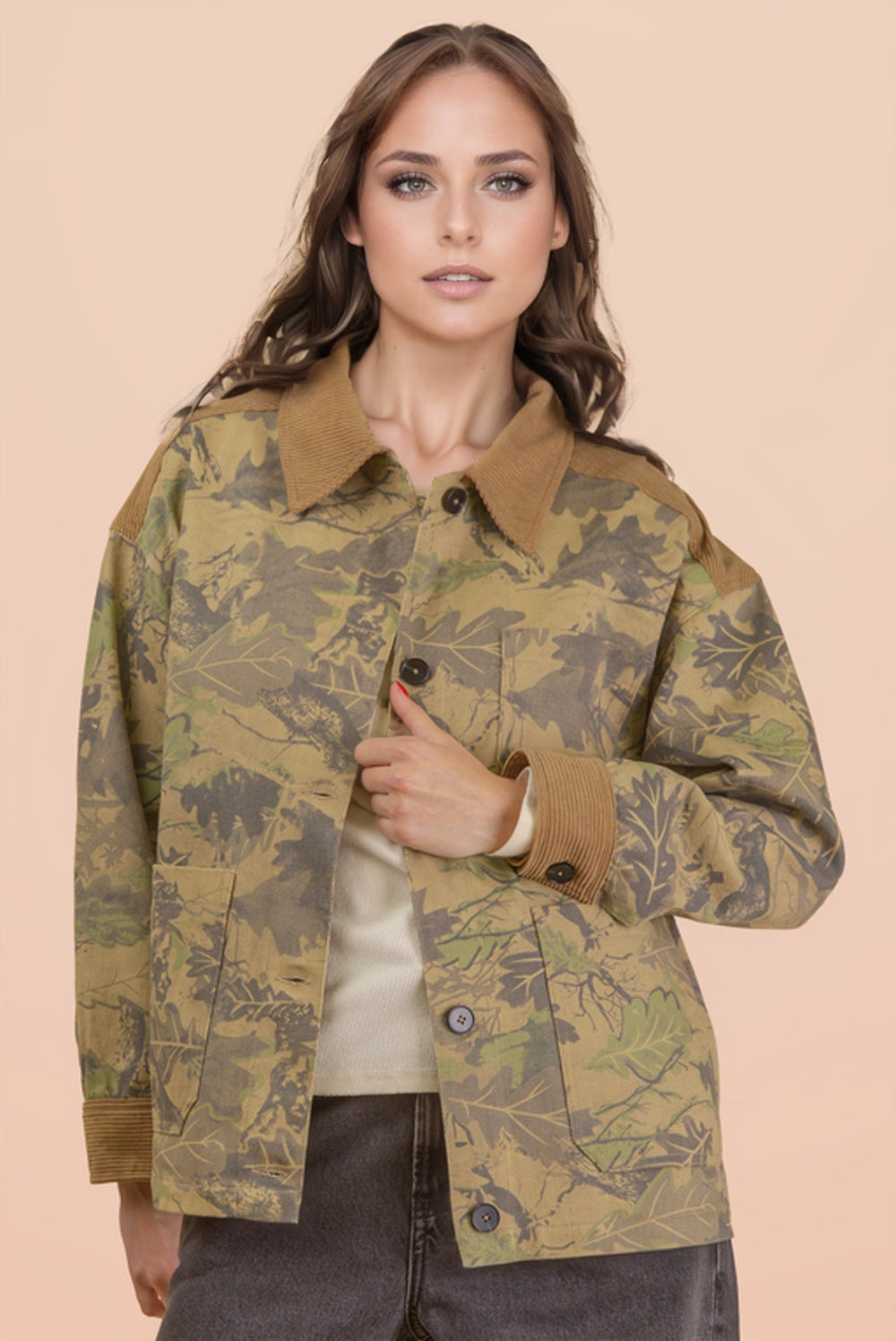Street Leaf Camo Shacket