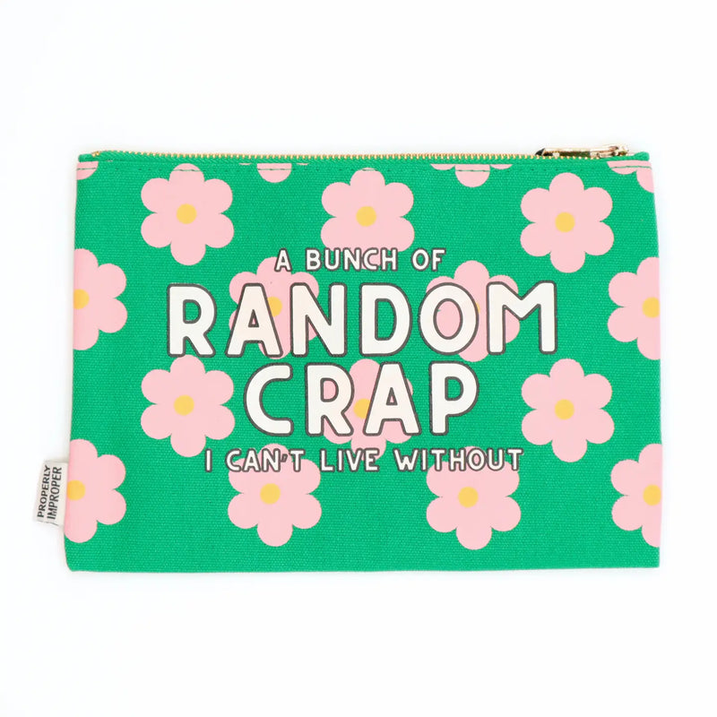 A Bunch of Random Crap I Can’t Live Without Canvas Pouch