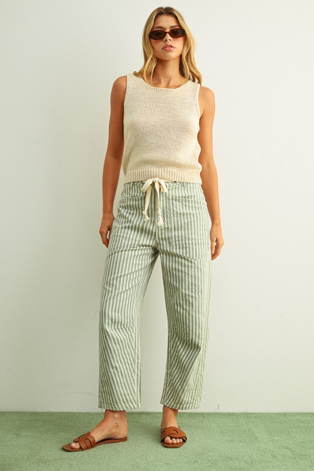 Coastal Stripe Barrel Pant