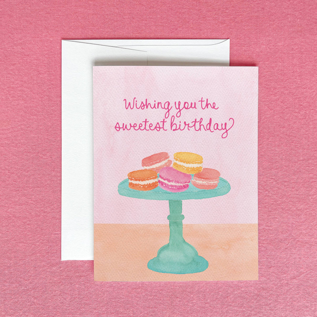 Macaron Sweetest Birthday Card