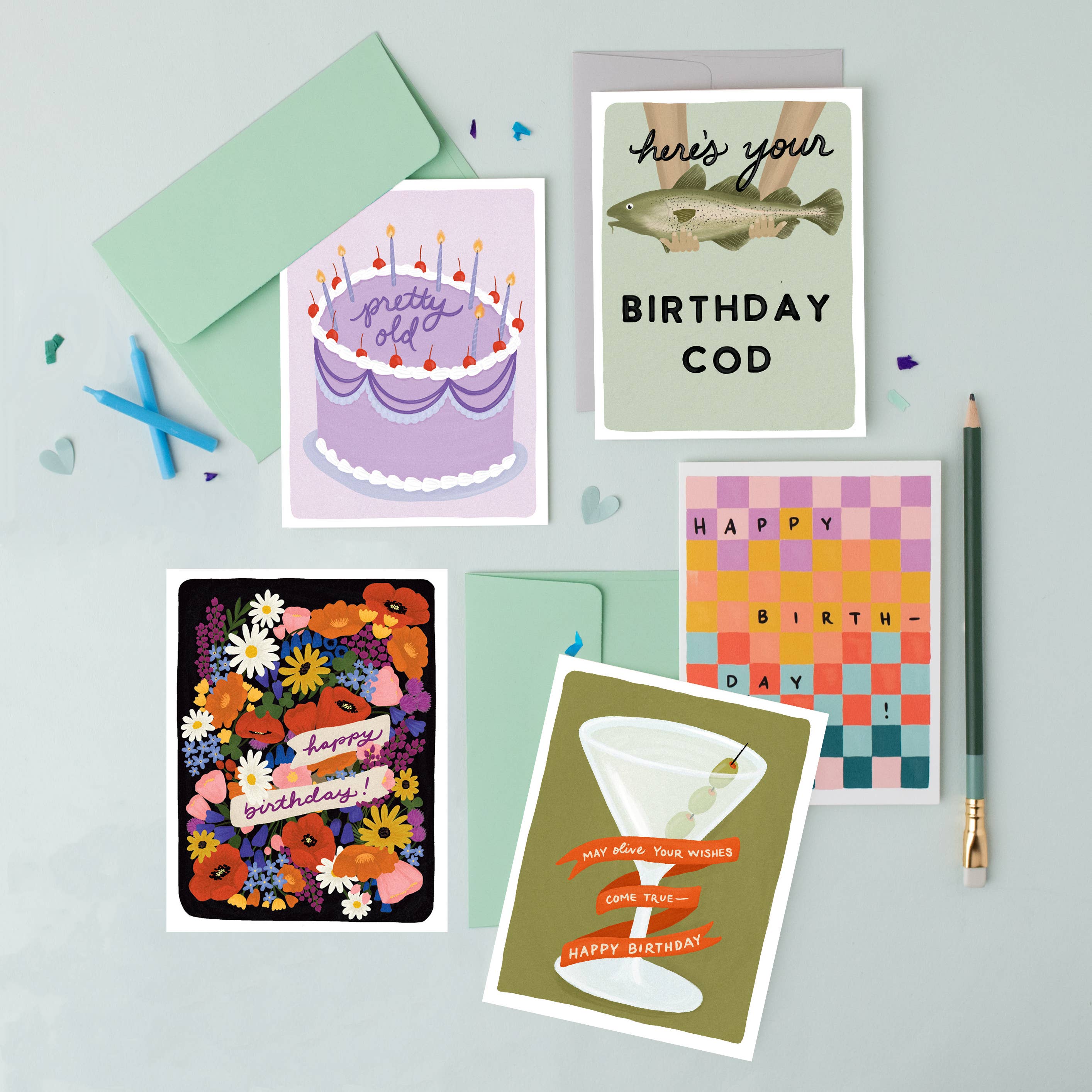 Olive Your Wishes Birthday Card