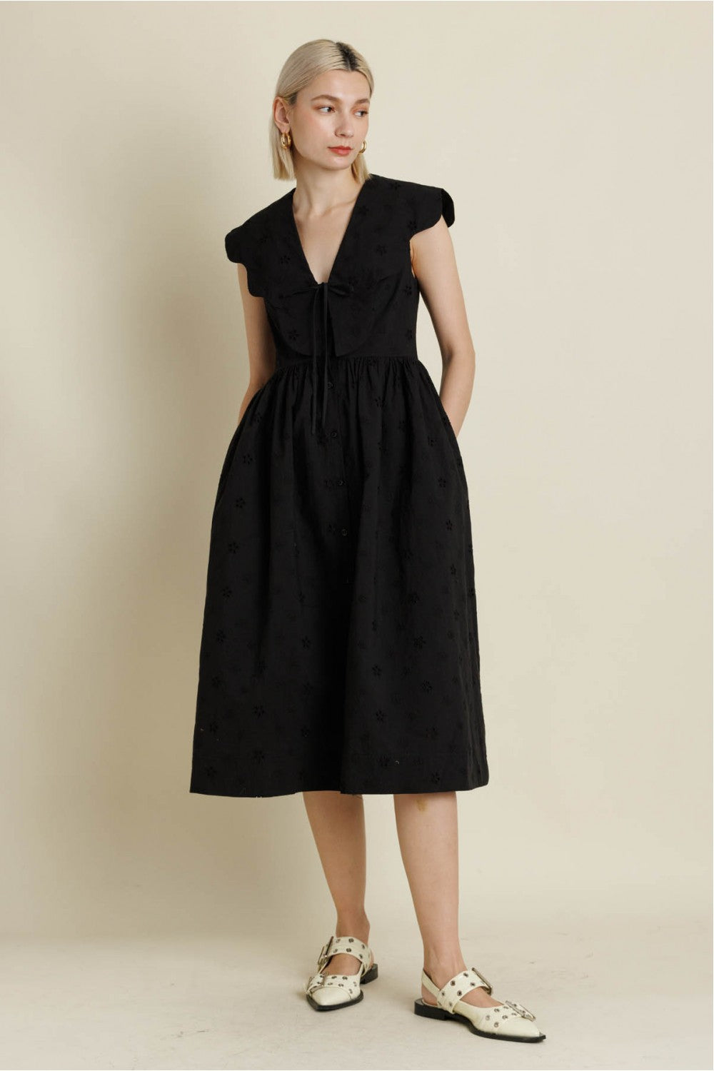 Collar & Charm Midi Dress