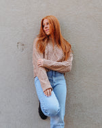 Cora Loose Fit Cable Knit Sweater