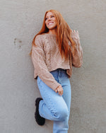 Cora Loose Fit Cable Knit Sweater