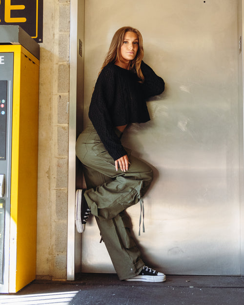 Cora Loose Fit Cable Knit Sweater Pullover