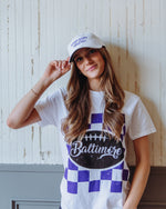 The Baltimore Ravens are a football team located in Maryland. People like to celebrate by watching the game, drinking, eating, and shopping at Brightside for their game day gear. 
