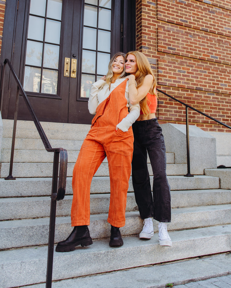 Free People High Roller Cord Jumpsuit