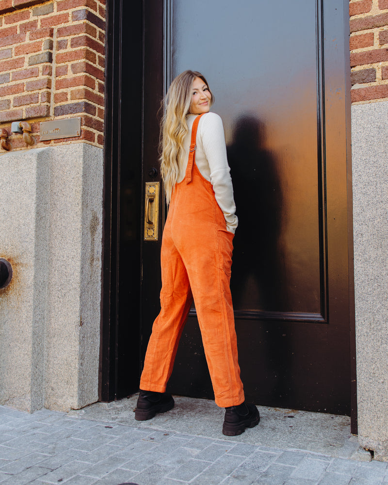Free People High Roller Cord Jumpsuit
