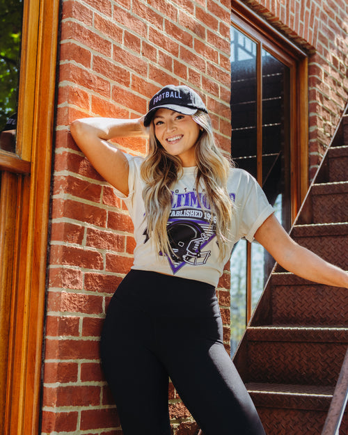 Baltimore Triangle Vintage Football Tee By Brightside