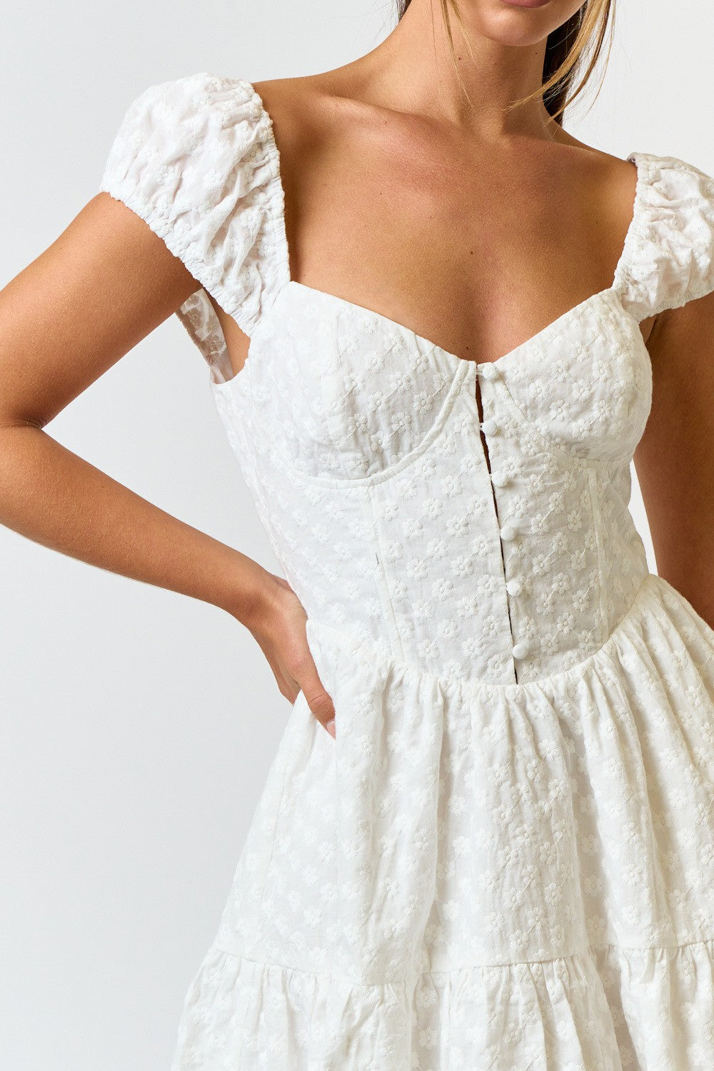 Eva Eyelet Babydoll Dress Brightside Boutique Eva Eyelet Babydoll Dress Brightside Boutique