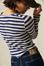 Free People Be My Baby LS Stripe
