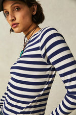 Free People Be My Baby LS Stripe