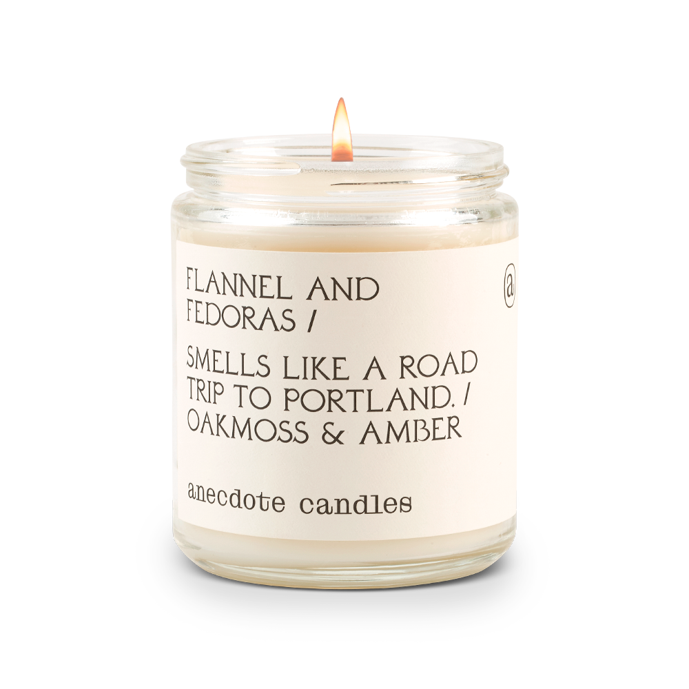 The Flannel & Fedoras Candle