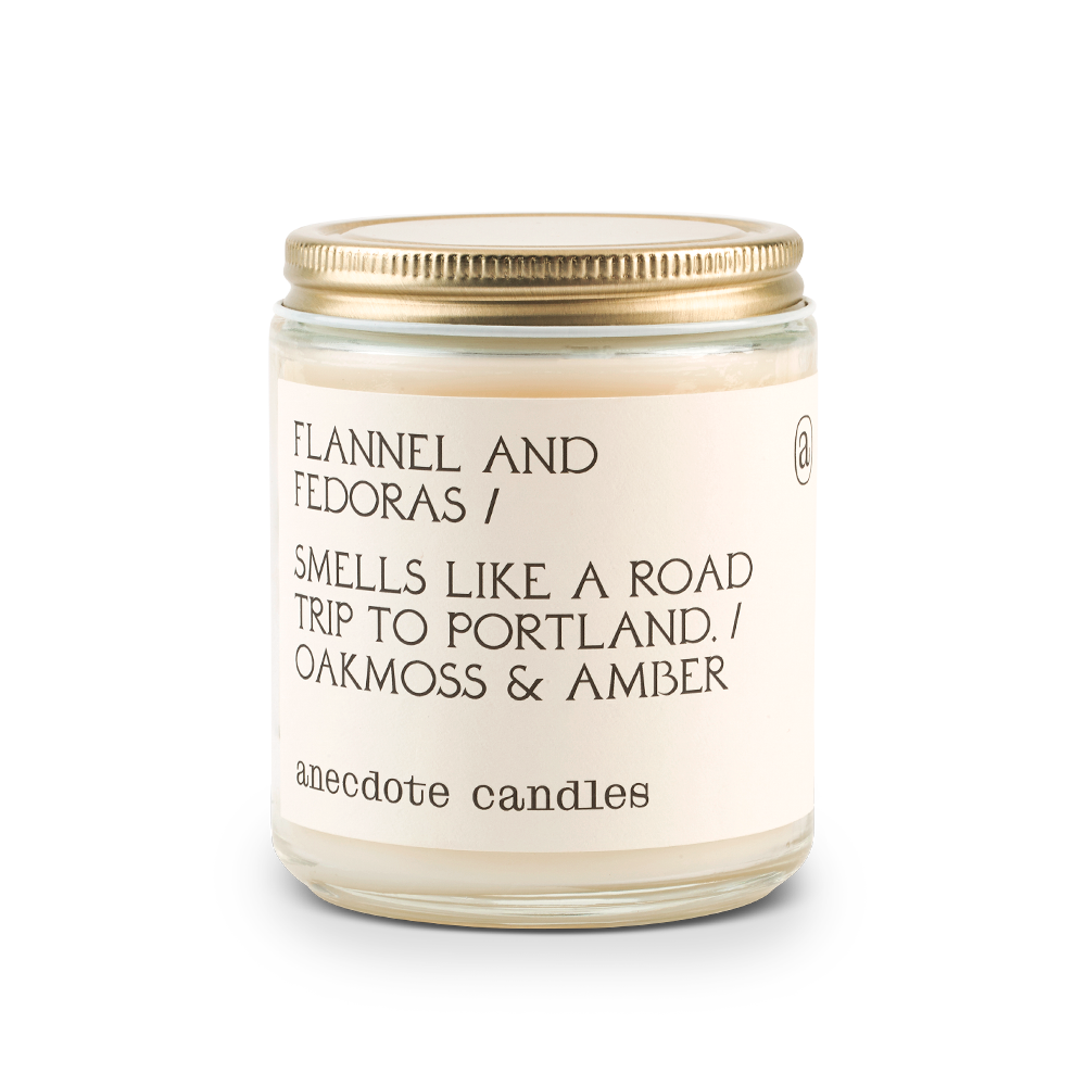 The Flannel & Fedoras Candle