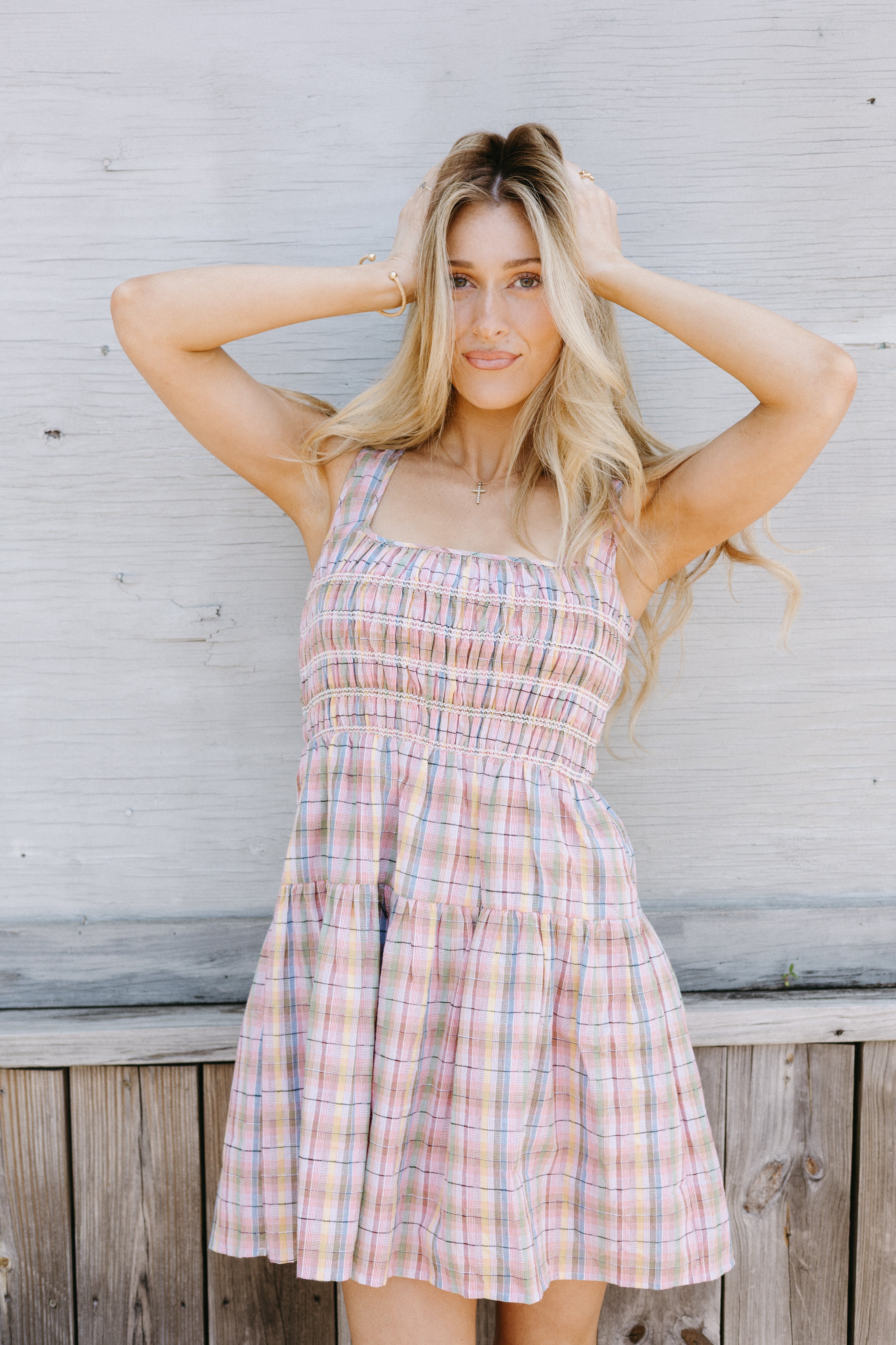Smoked & Stitched Mini Dress
