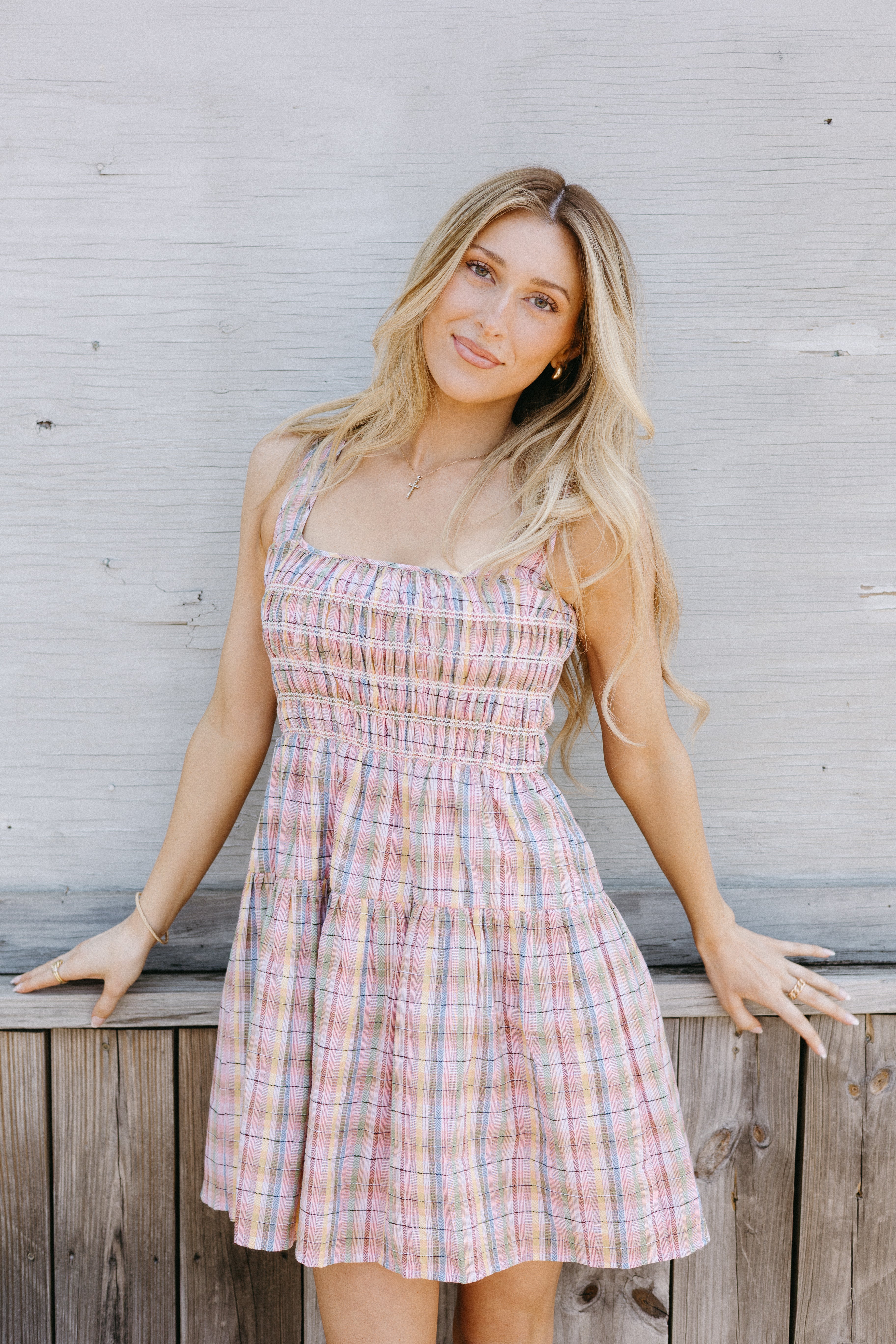 Smoked & Stitched Mini Dress