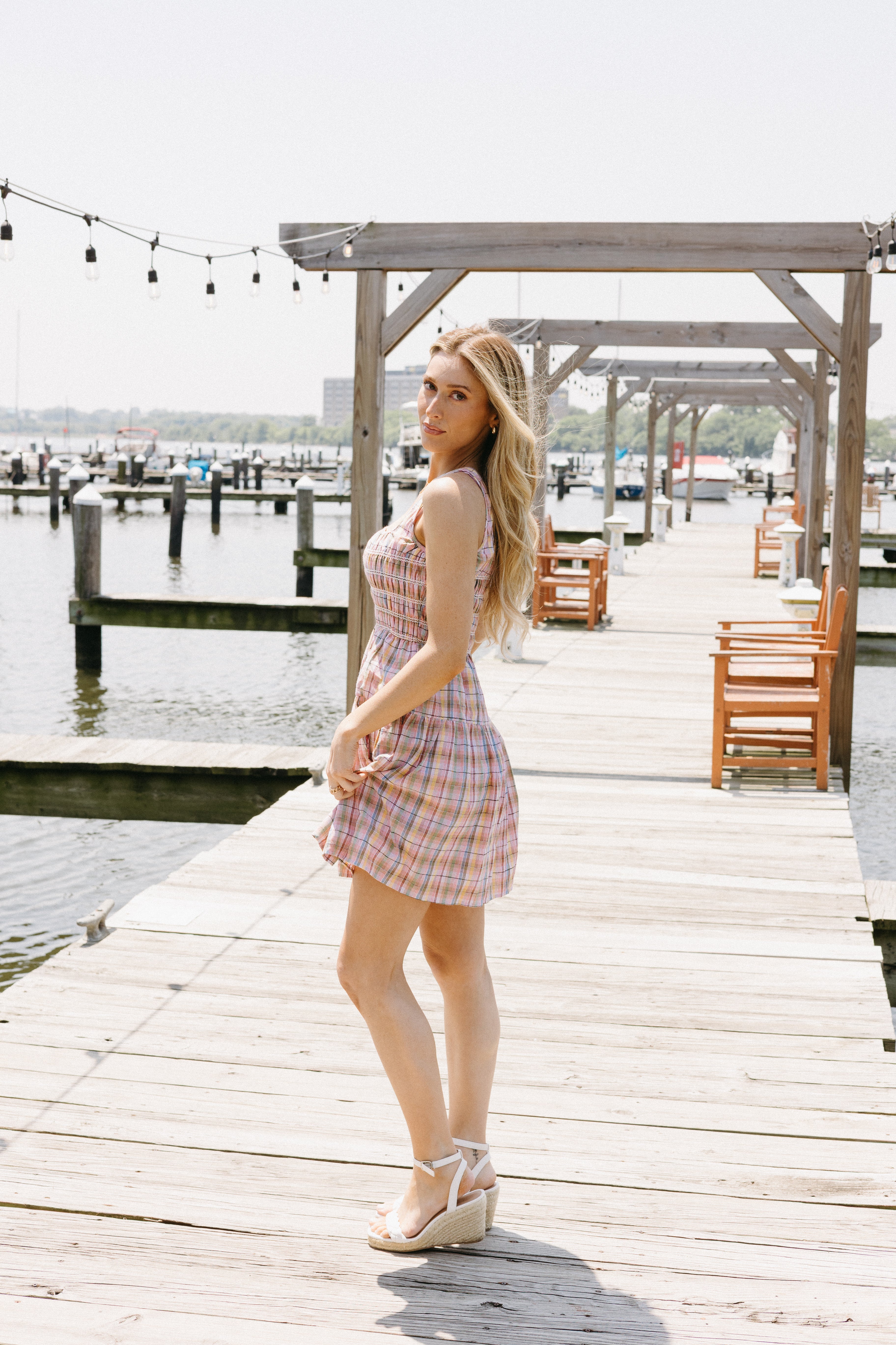 Smoked & Stitched Mini Dress