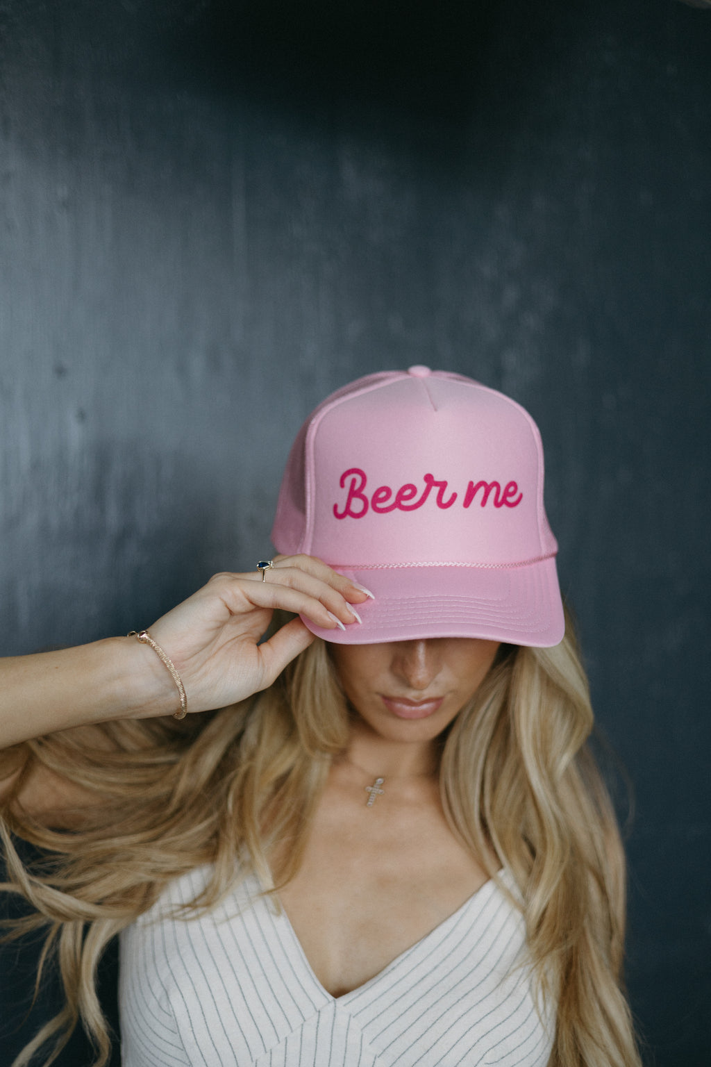 Beer Me Text Printed Trucker Hat