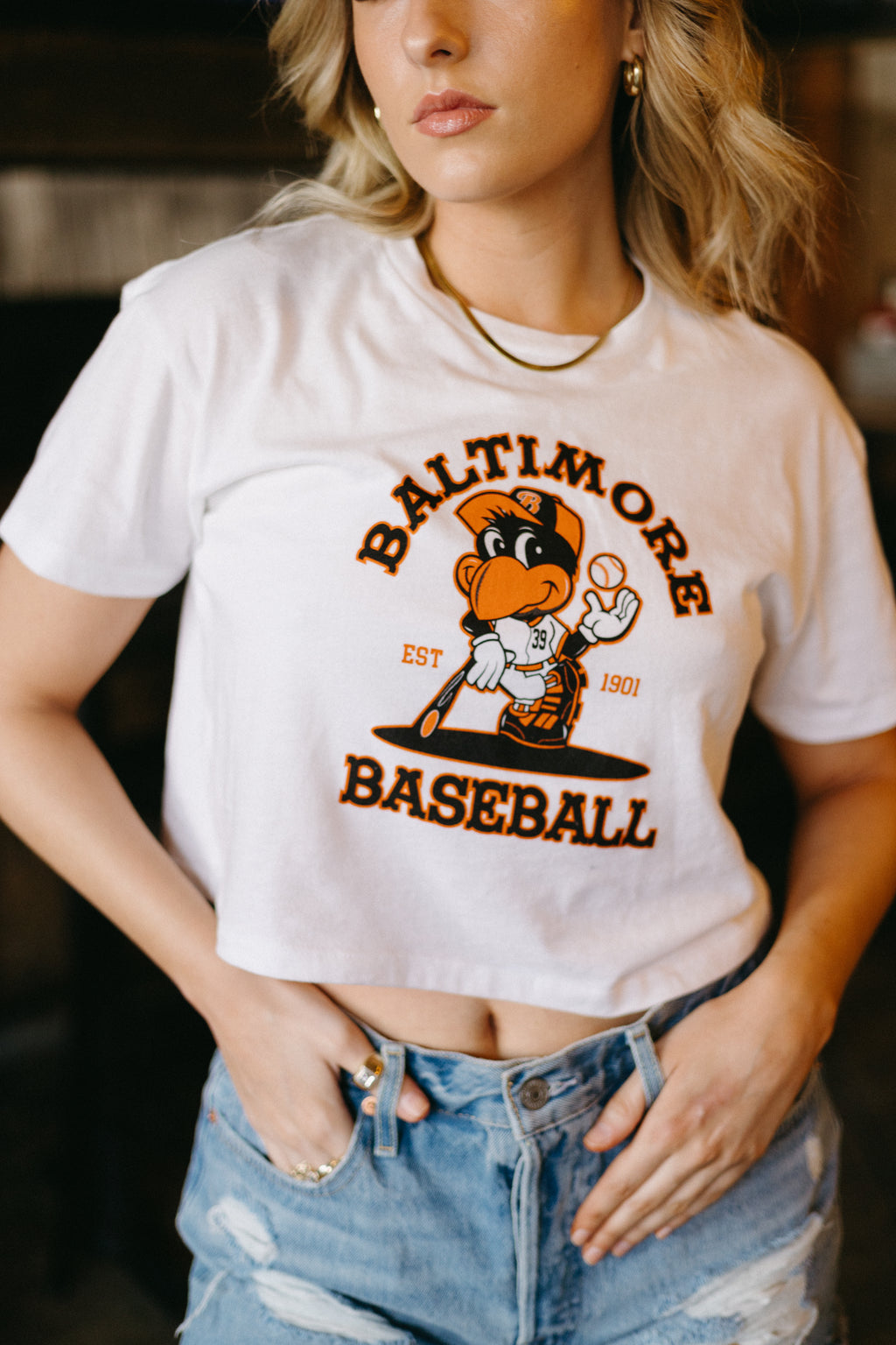 Vintage Bird Crop Tee