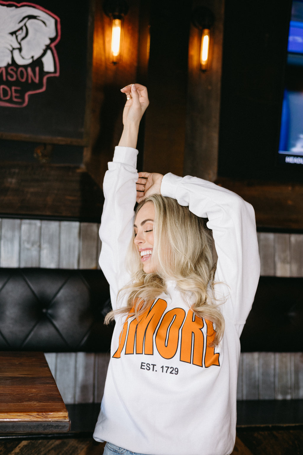 Brightside The Label BMORE Varsity Crewneck