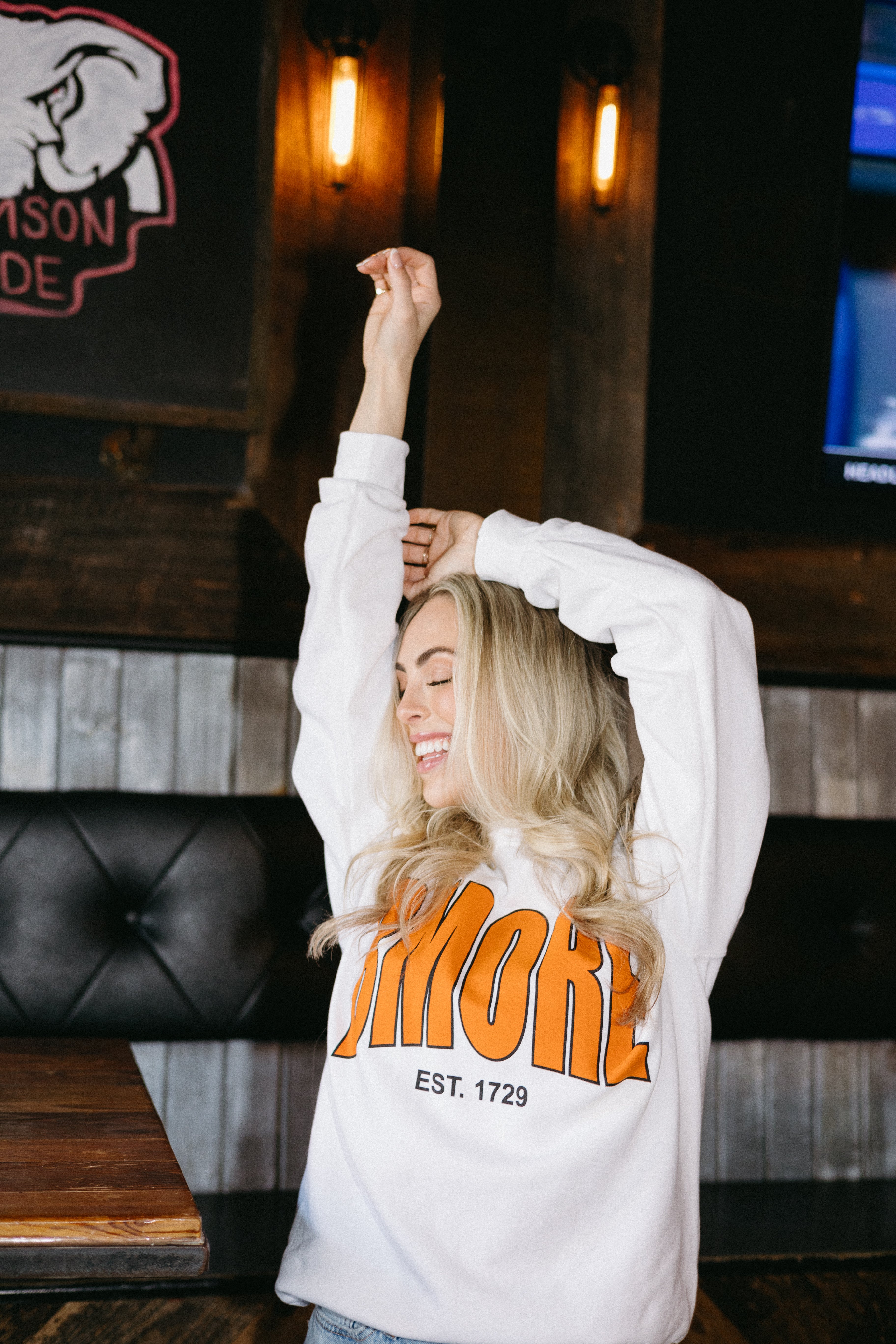 Brightside The Label BMORE Varsity Crewneck