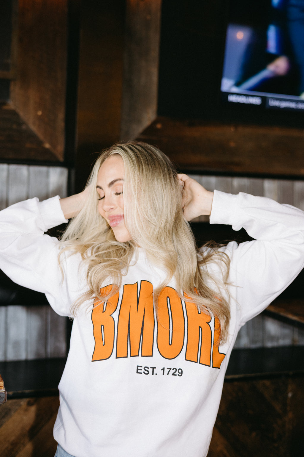 Brightside The Label BMORE Varsity Crewneck