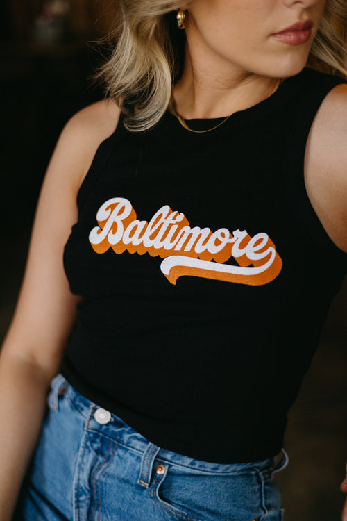 Baltimore Baseball Micro Rib Tank