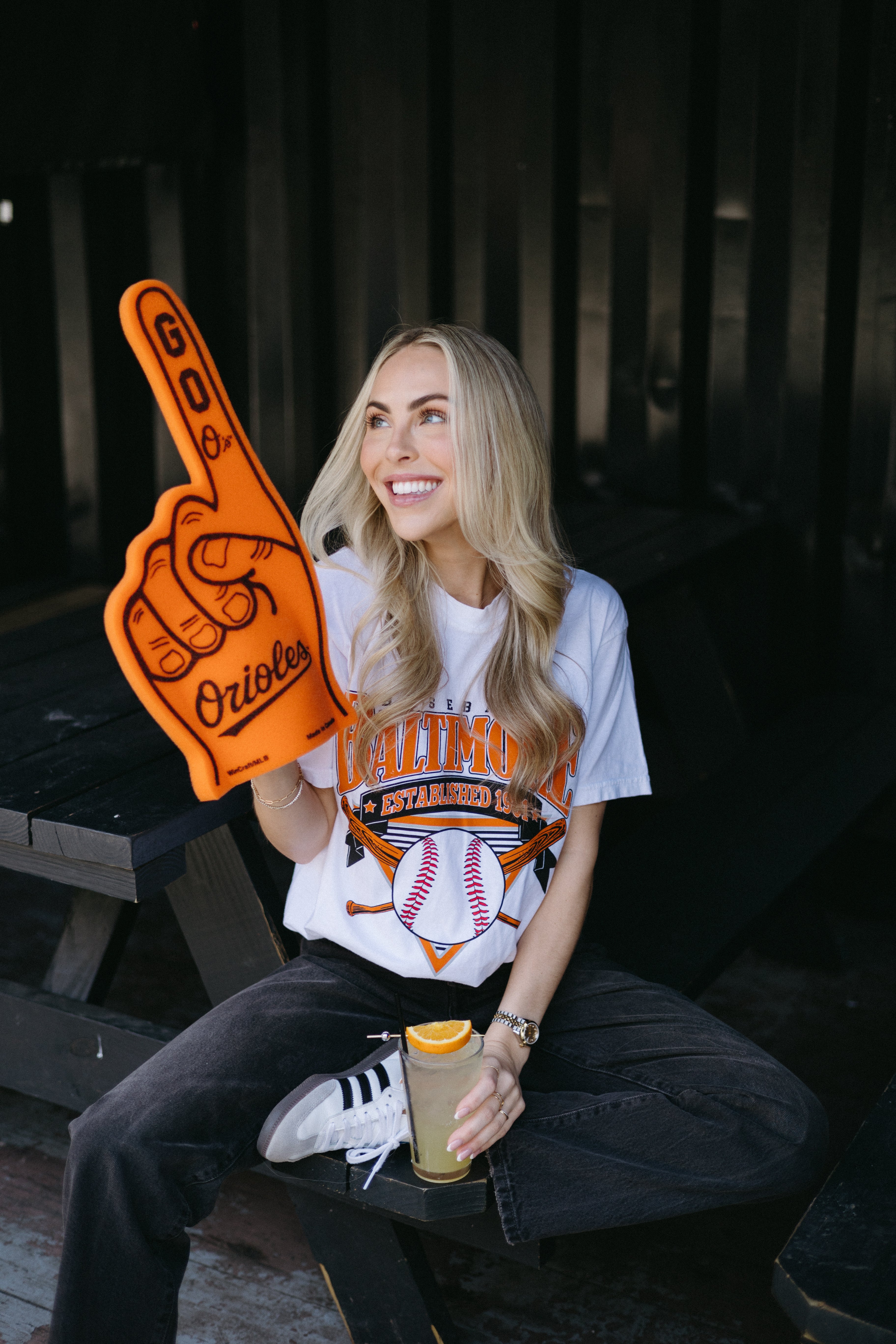 Brightside the Label Baltimore Vintage Baseball Tee