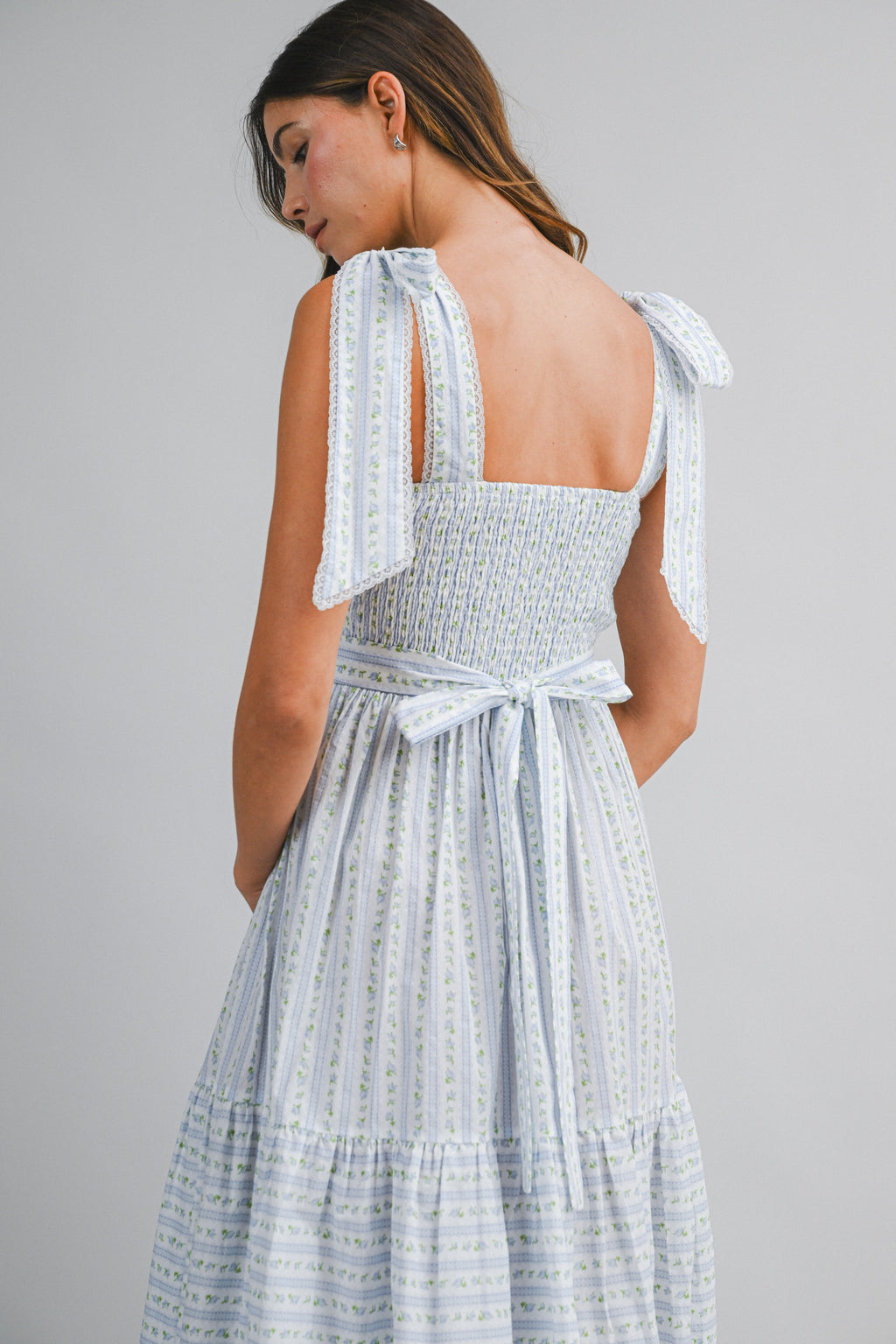 Ekaterina Floral Printed Midi Dress