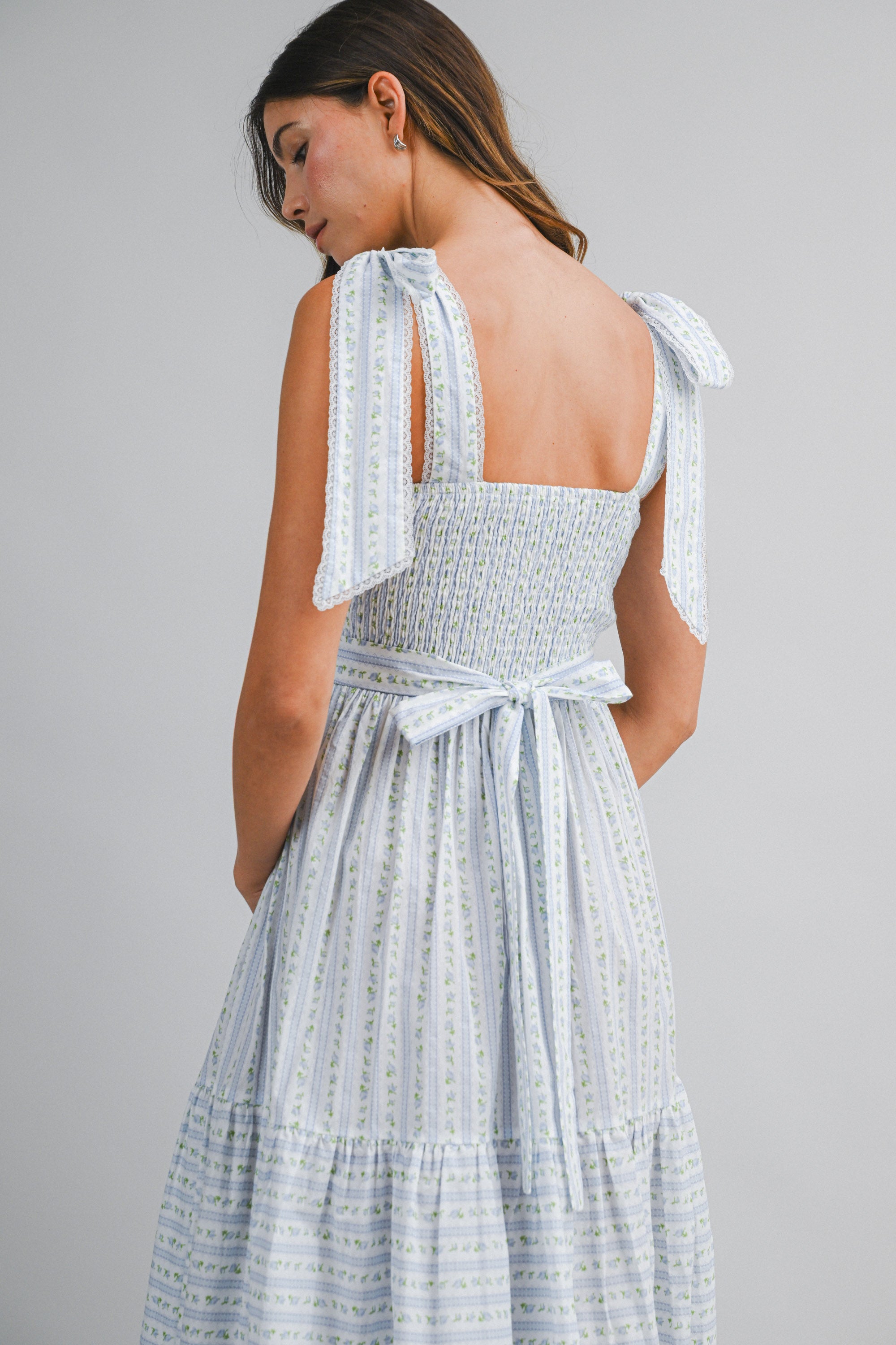 Ekaterina Floral Printed Midi Dress