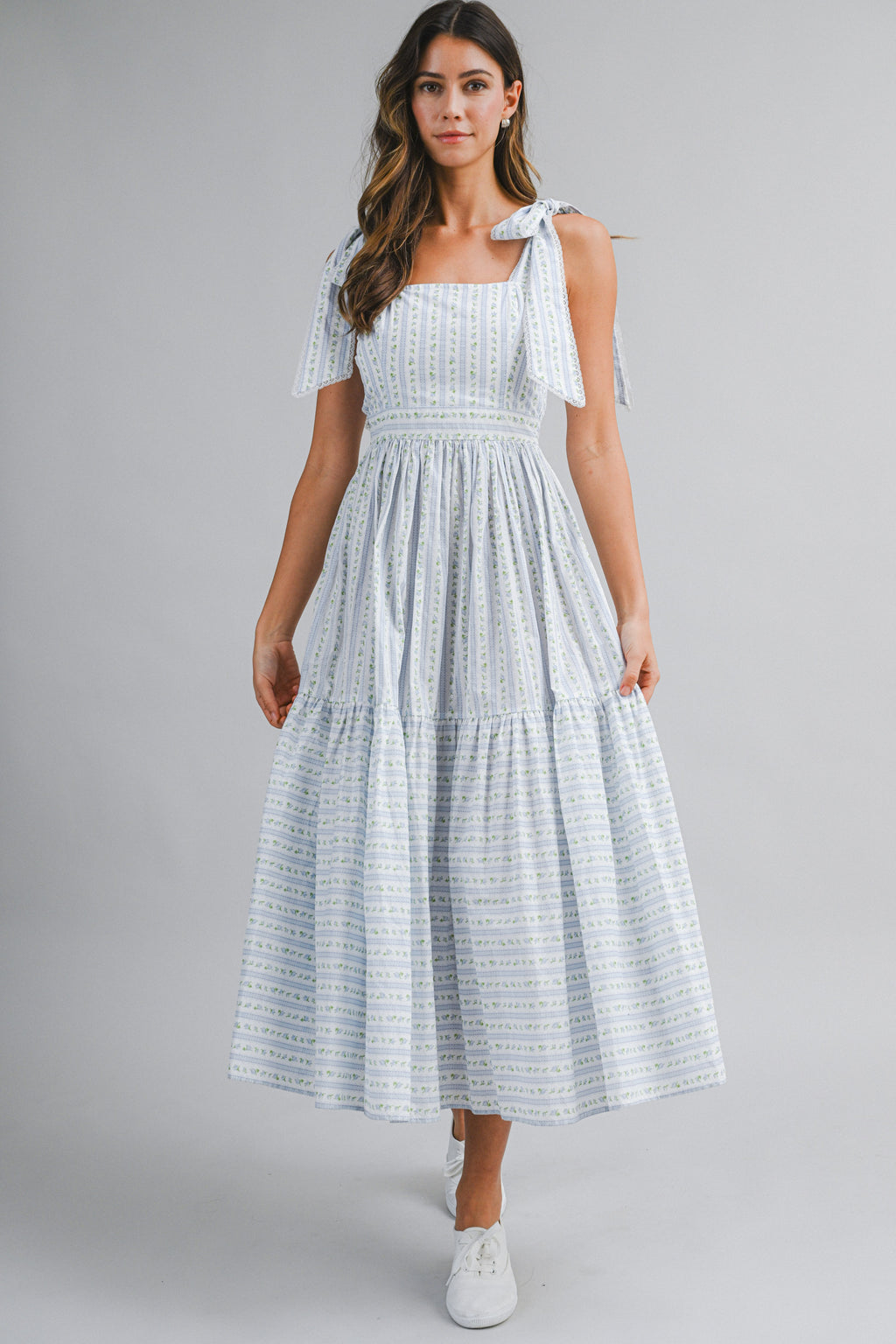 Ekaterina Floral Printed Midi Dress