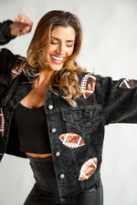 Sequin Football Corduroy Jacket