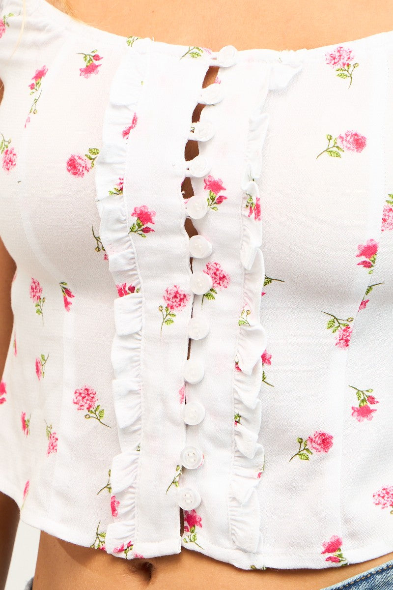 Polly Floral Top