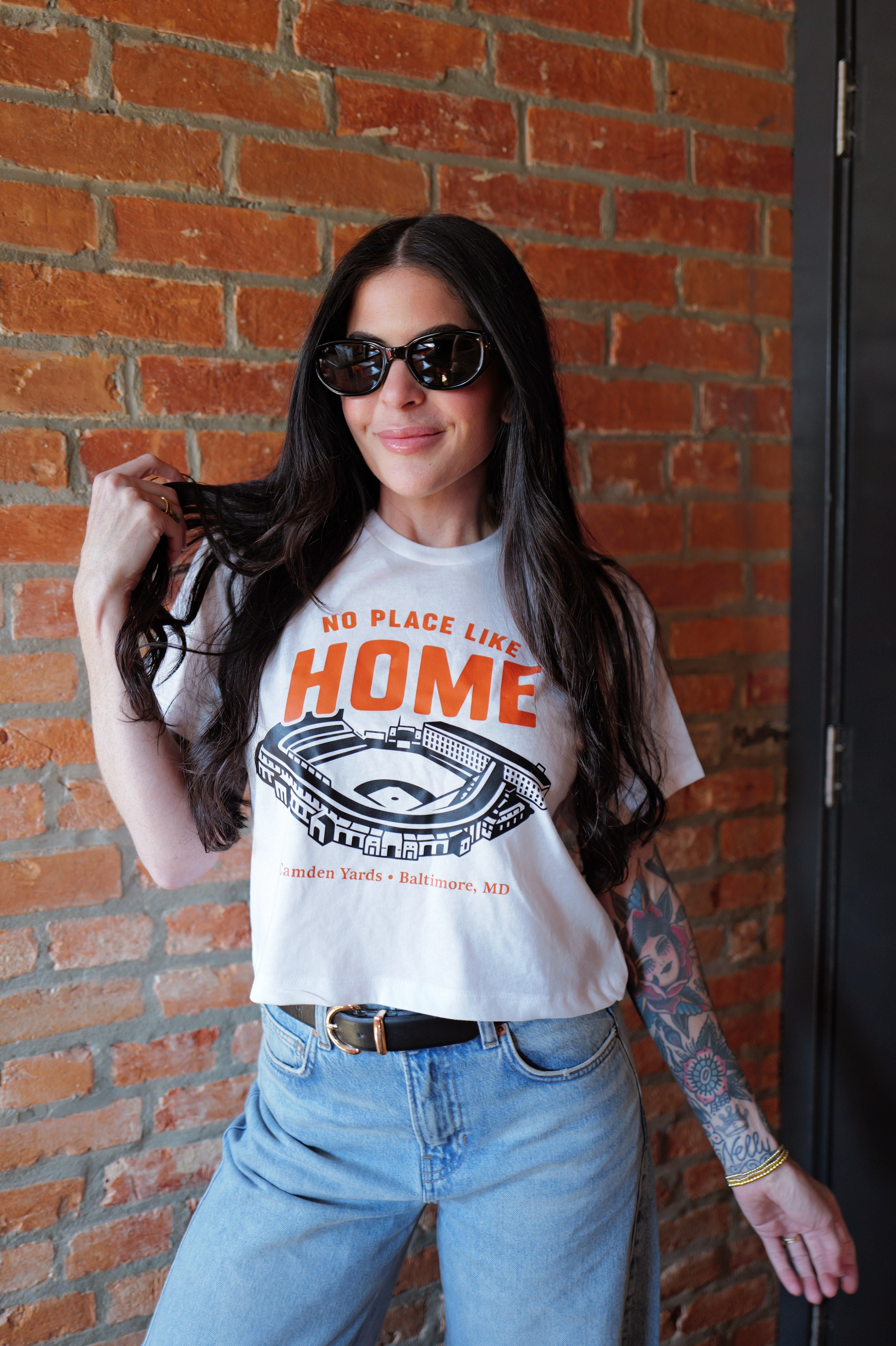 No Place Like Home Crop Tee – Brightside Boutique