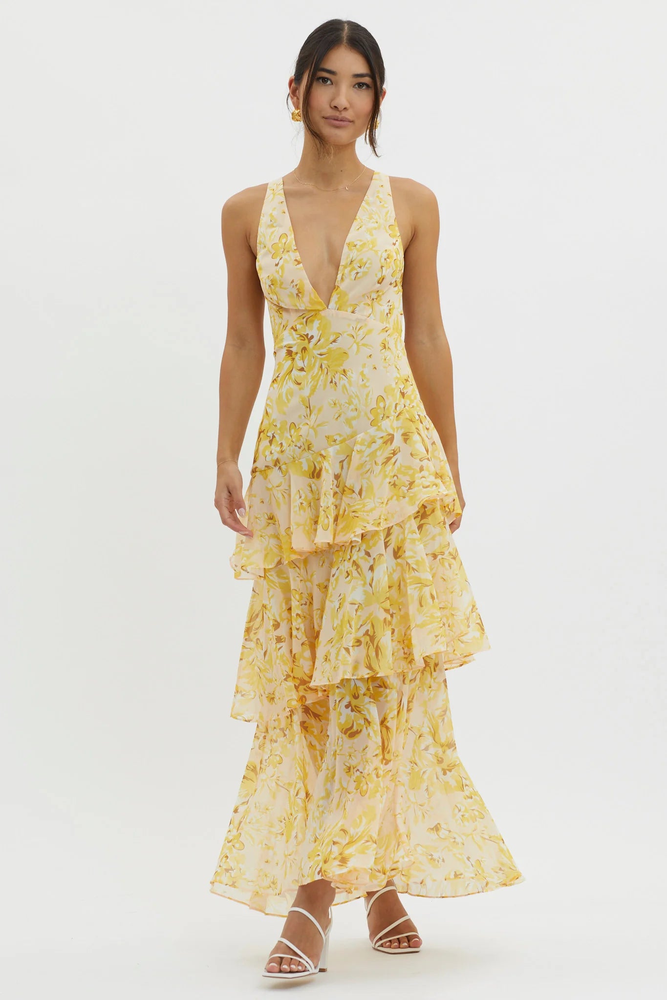 Sunny Escape Ruffle Midi Dress