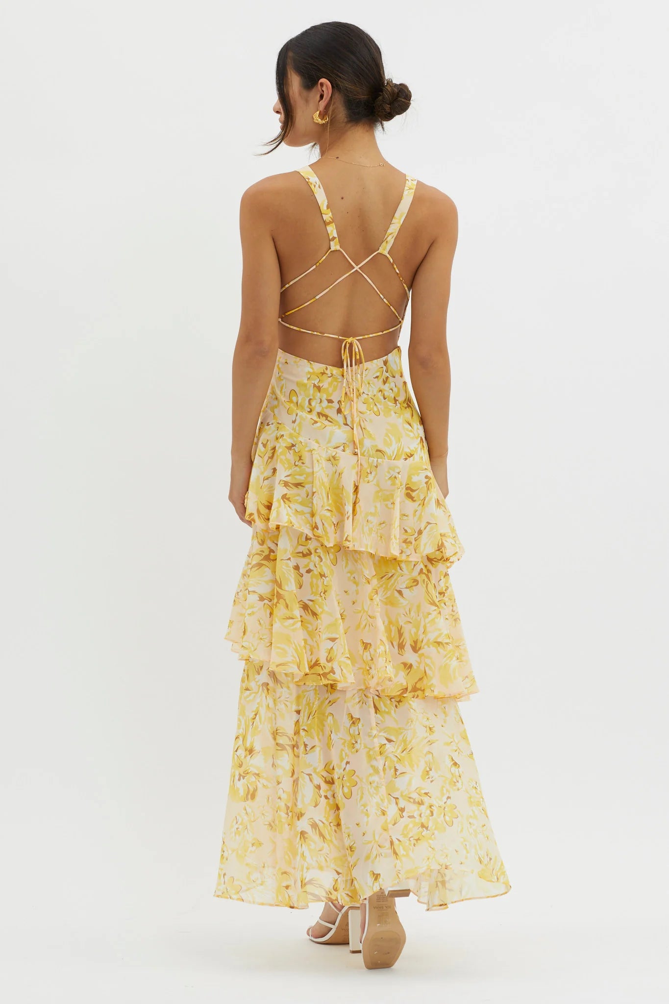 Sunny Escape Ruffle Midi Dress