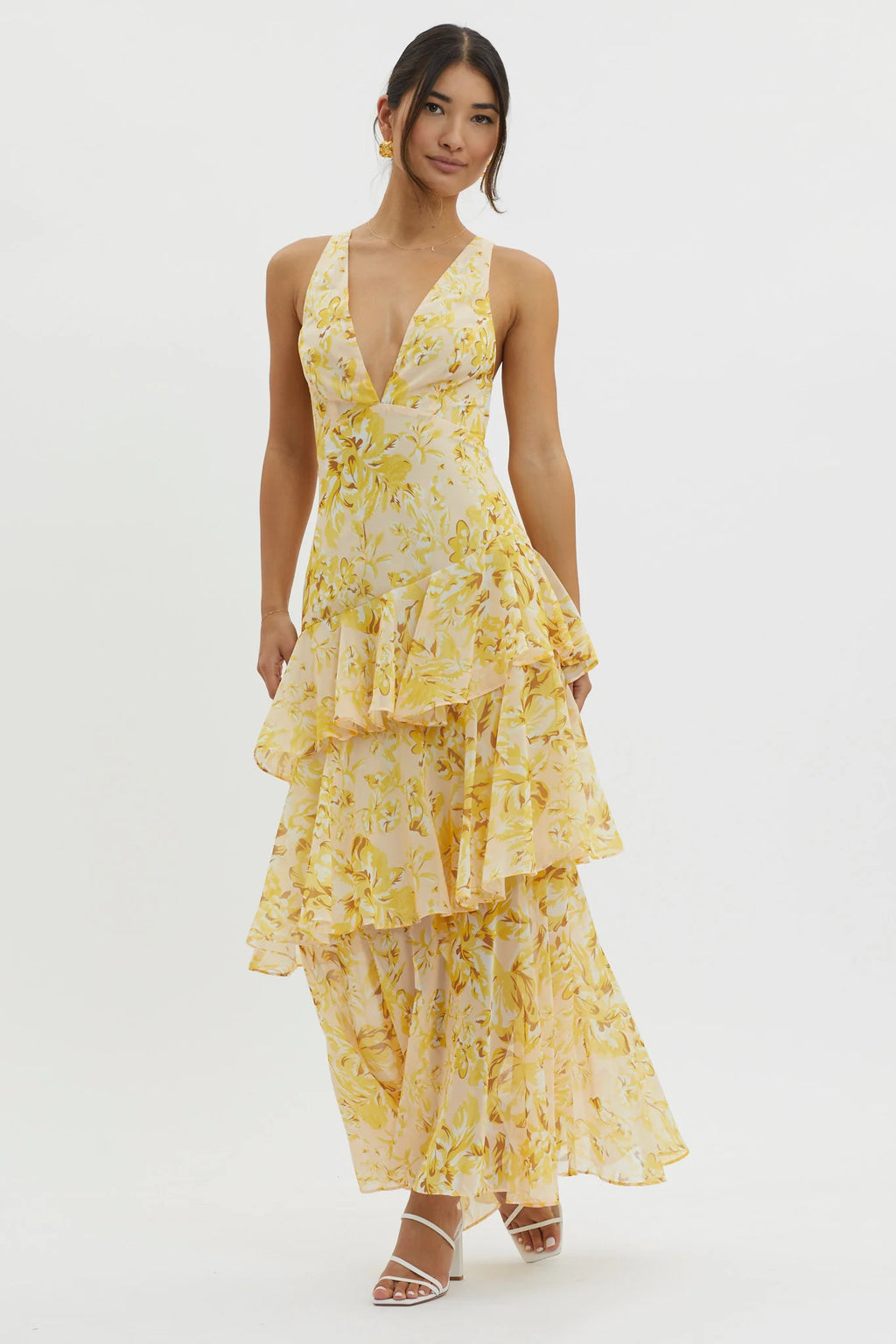 Sunny Escape Ruffle Midi Dress