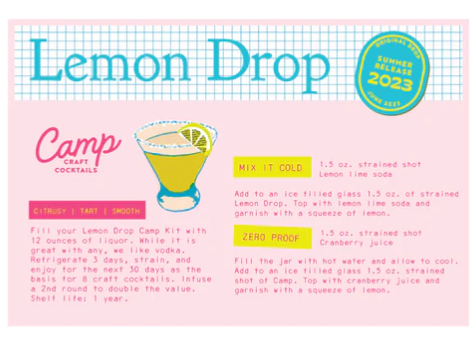 Camp Craft Cocktails Lemon Drop
