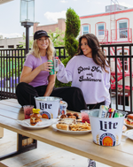 Don't Mess Corded Crewneck Sweatshirt by Brightside