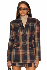 Steve Madden Frida Plaid Jacket