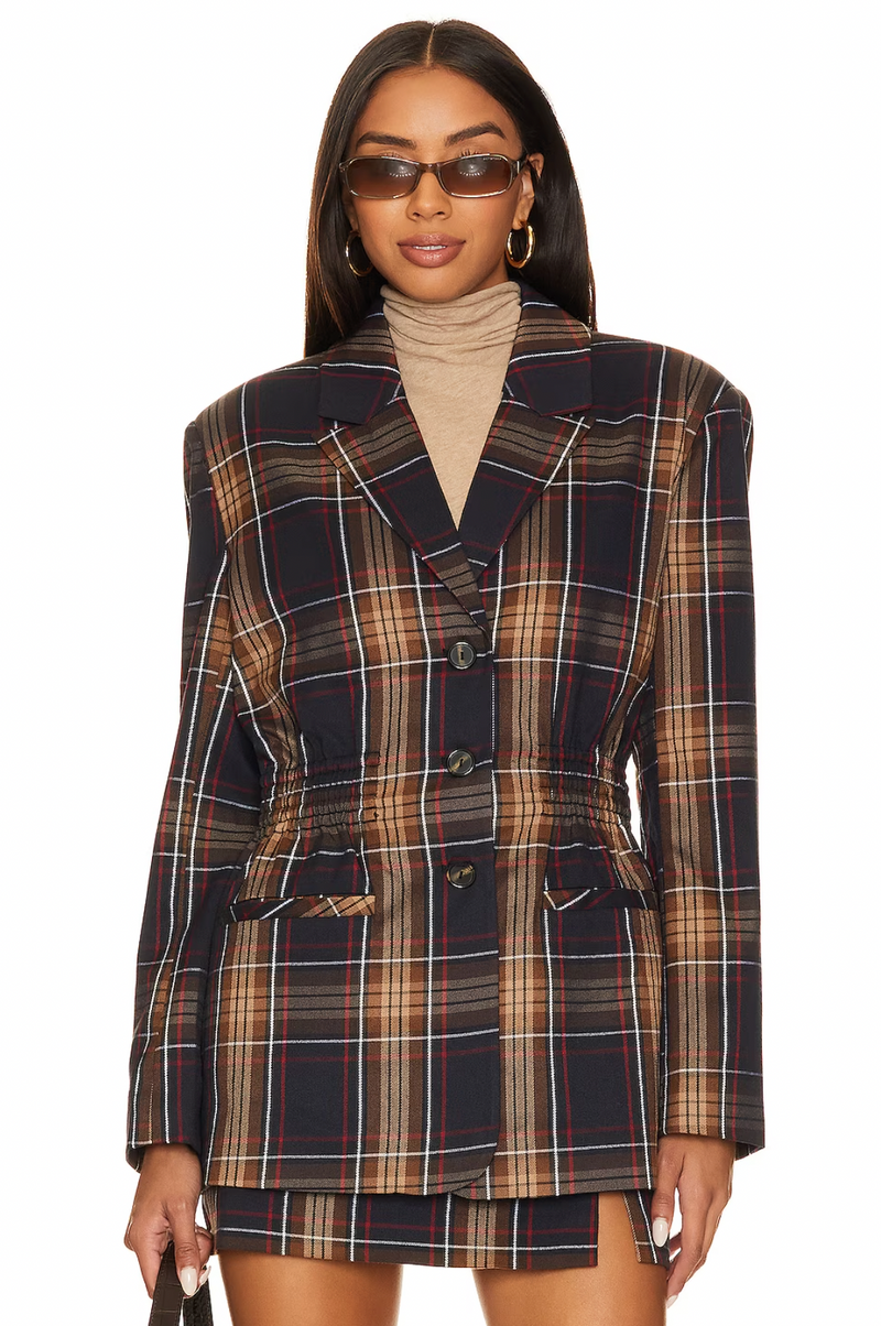 Steve Madden Frida Plaid Jacket