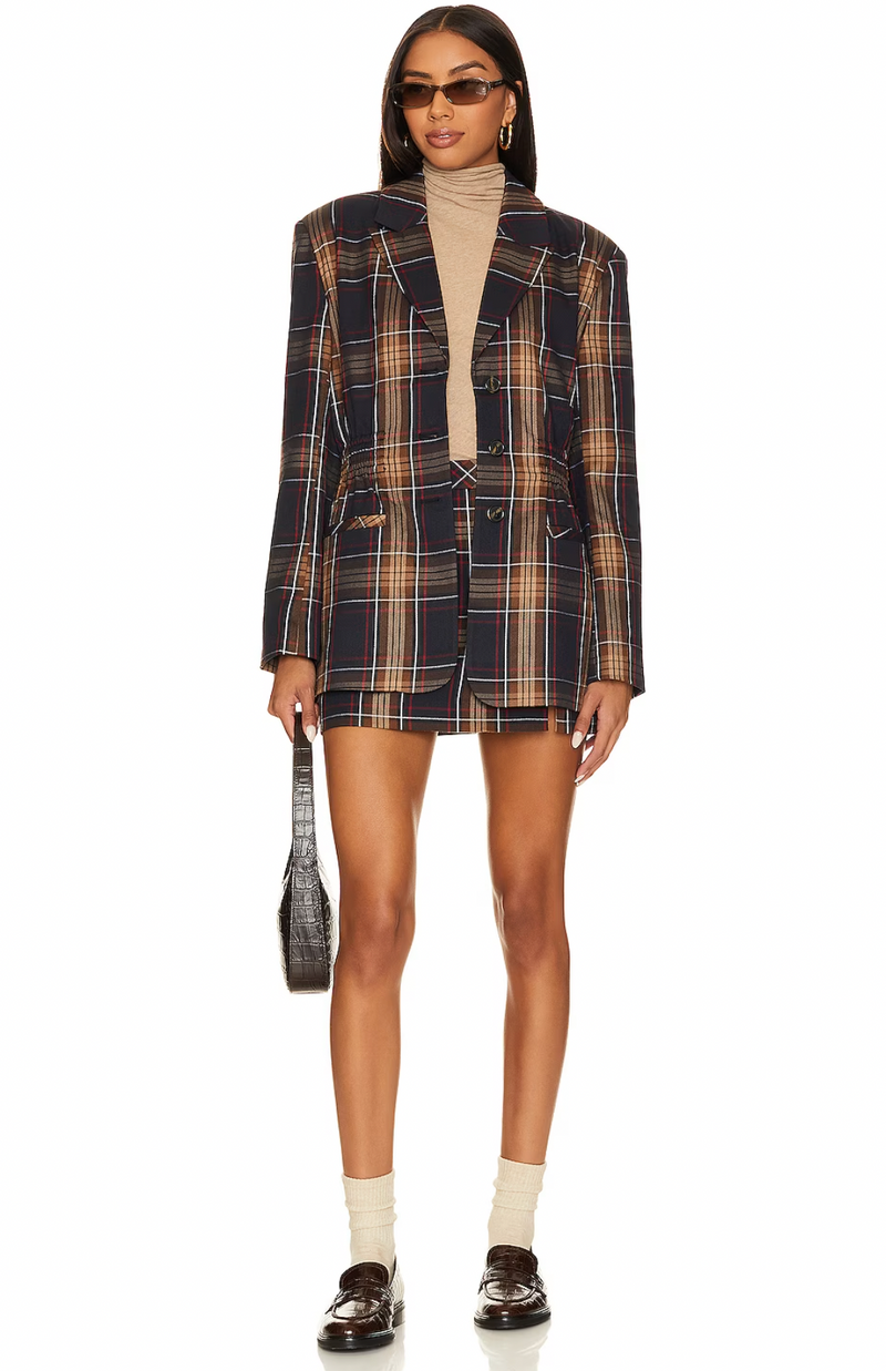 Steve Madden Frida Plaid Jacket